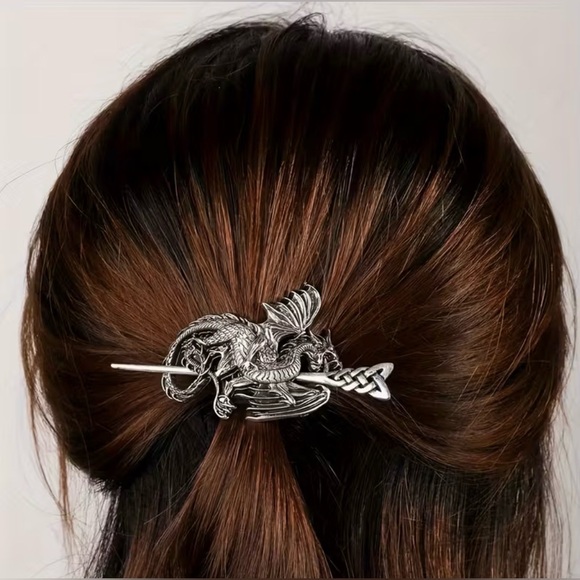 Accessories - Dragon Hairpin Nordic Norwegian Style Hair Clip Decor Barrette Gorgeous New